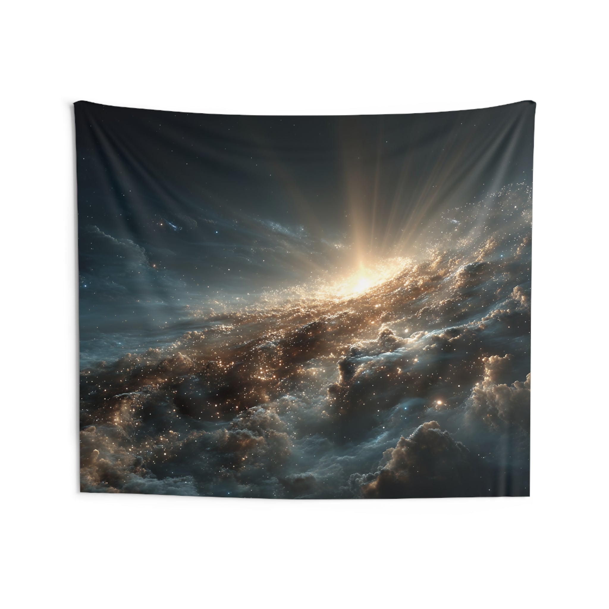 Cosmic Sunrise Wall Tapestry — Galaxy Nebula Space Decor