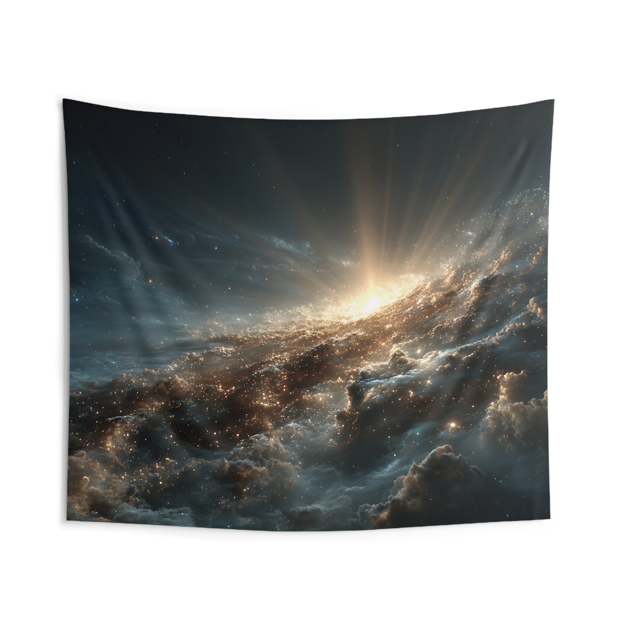 Cosmic Sunrise Wall Tapestry — Galaxy Nebula Space Decor