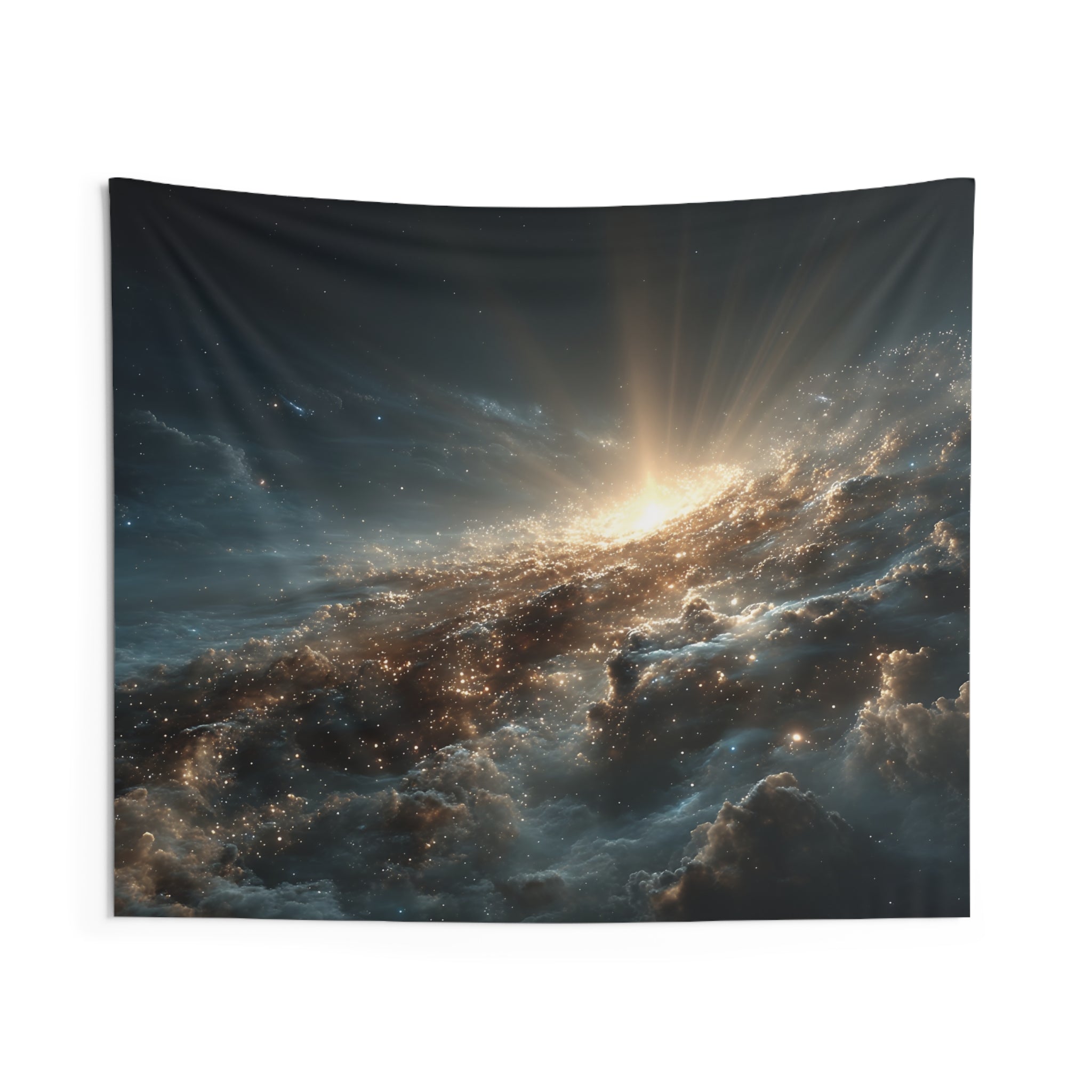 Cosmic Sunrise Wall Tapestry — Galaxy Nebula Space Decor