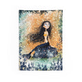 Mermaid Night Wall Tapestry — Whimsical Moonlit Girl Art for Bedroom Decor