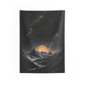 Moonlit Mountain Tapestry — Starry Night Wall Hanging