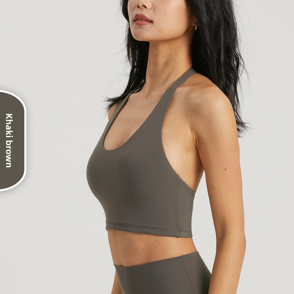 Womens Halter Neck Sports Top