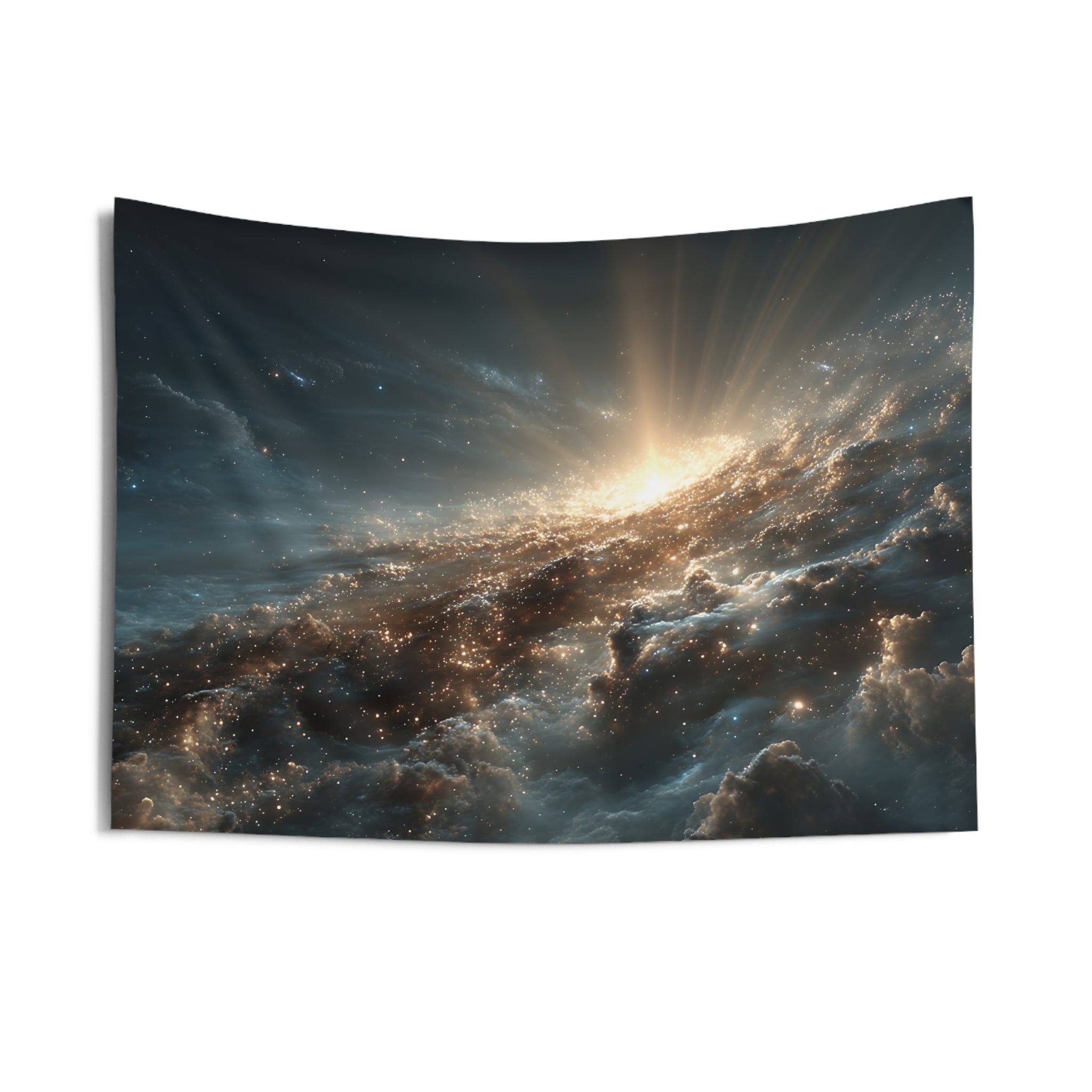 Cosmic Sunrise Wall Tapestry — Galaxy Nebula Space Decor