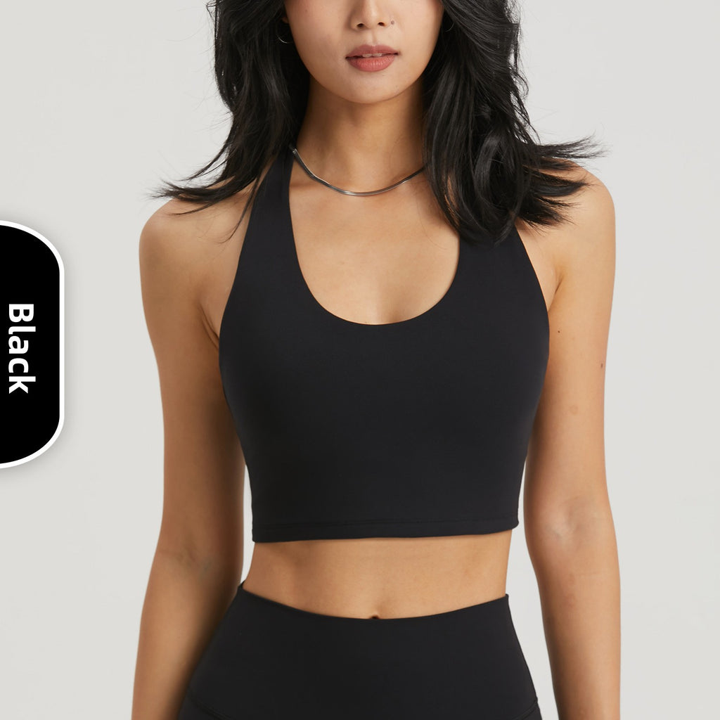 Womens Halter Neck Sports Top