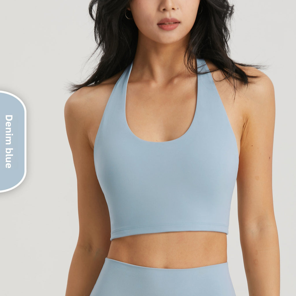Womens Halter Neck Sports Top