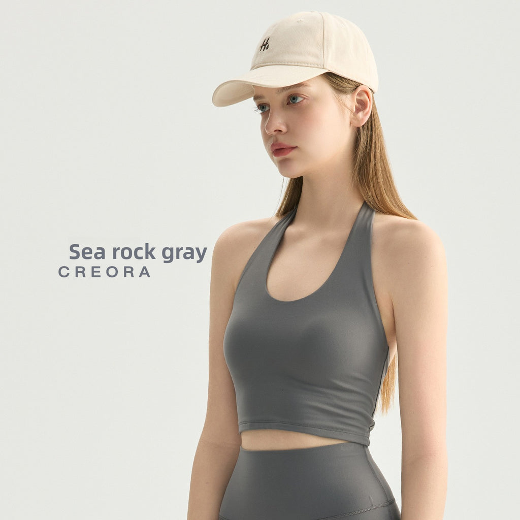 Womens Halter Neck Sports Top