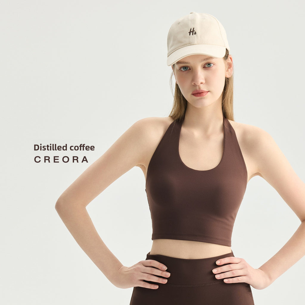 Womens Halter Neck Sports Top