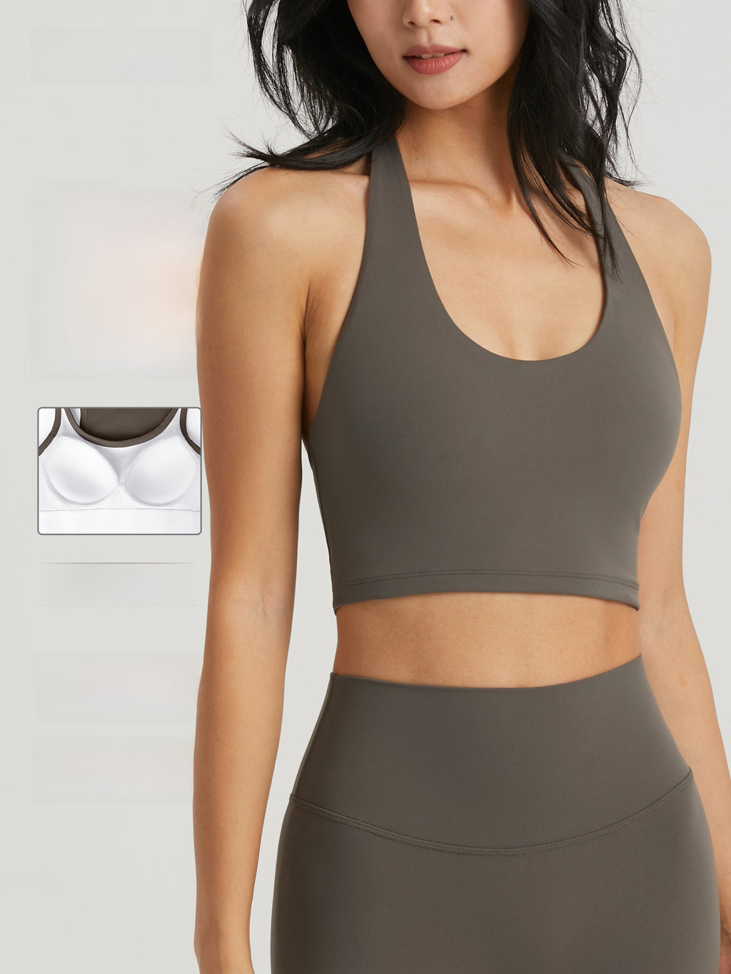 Womens Halter Neck Sports Top