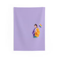 Pride Flag Wall Tapestry — Minimal Lavender LGBT+ Decor