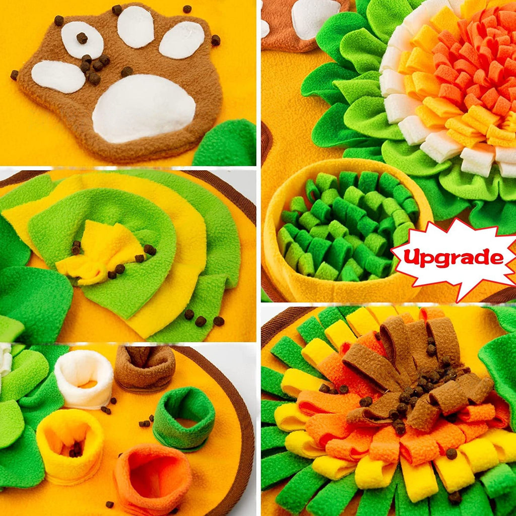 Flower Shaped Pet Sniffing Mat for Dogs Slow Feeder Olfactory Training