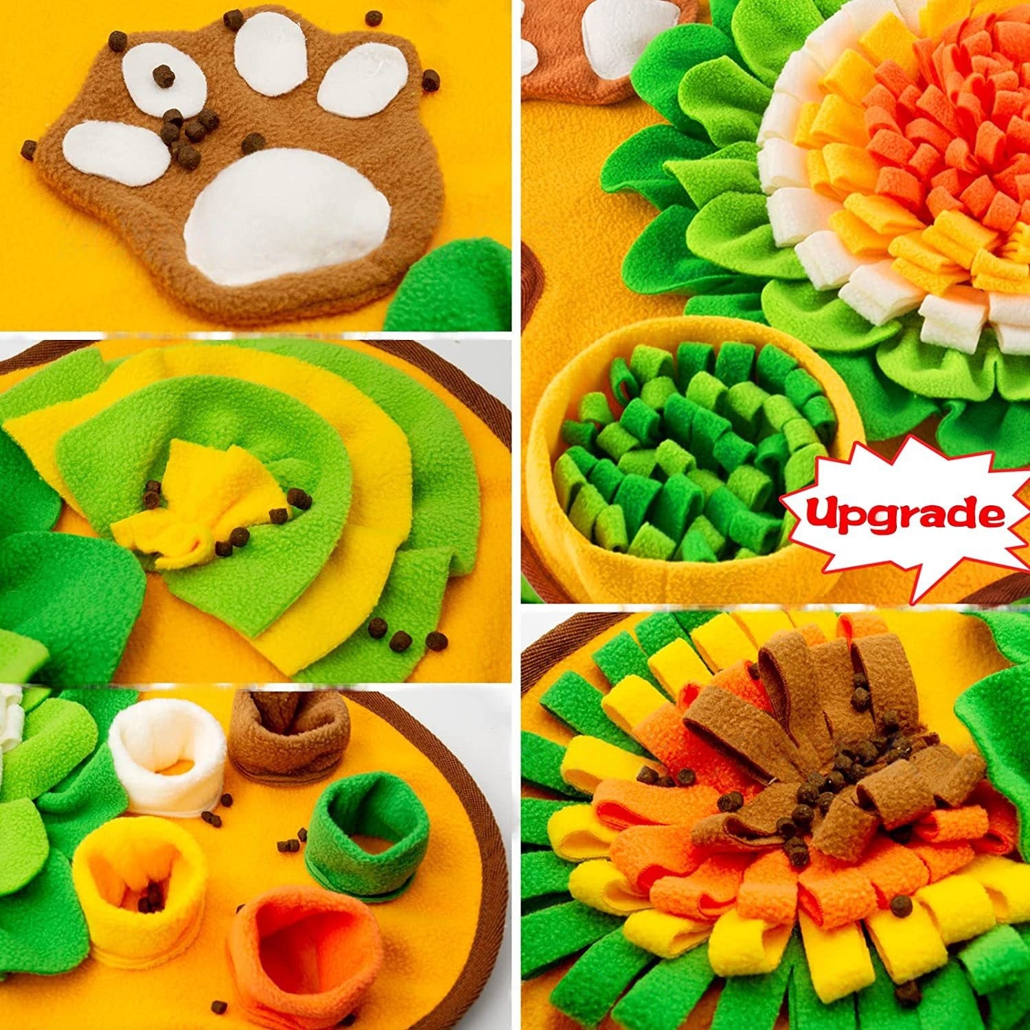 Flower Shaped Pet Sniffing Mat for Dogs Slow Feeder Olfactory Training