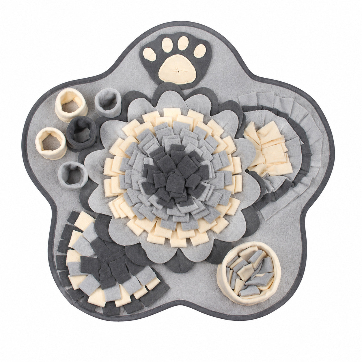 Flower Shaped Pet Sniffing Mat for Dogs Slow Feeder Olfactory Training